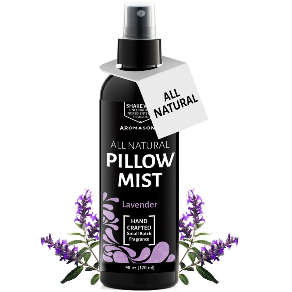 Aromasong Lavender Pillow Spray for Sleeping - All Natural Calming Linen & Bedtime Sleep Mist for Deep Sleep - Pillow Spray Aromatherapy with Botanical Essential Oils for Relaxing Stress