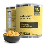 70 Egg Equivalent Nutrient Survival Vitamin Powdered Eggs Blend, Freeze Dried Prepper Supplies & Emergency Food Supply, 33 Essential Nutrients, Gluten Free, Shelf Stable Up to 25 Years Cage Free