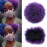 Yinmei Baibian Purple Afro Puff Drawstring Ponytail for Black Women Short Ponytail High Puff Bun Hair Piece Kinky Curly Clip in Updo Hair Extensions(1B/Purple)