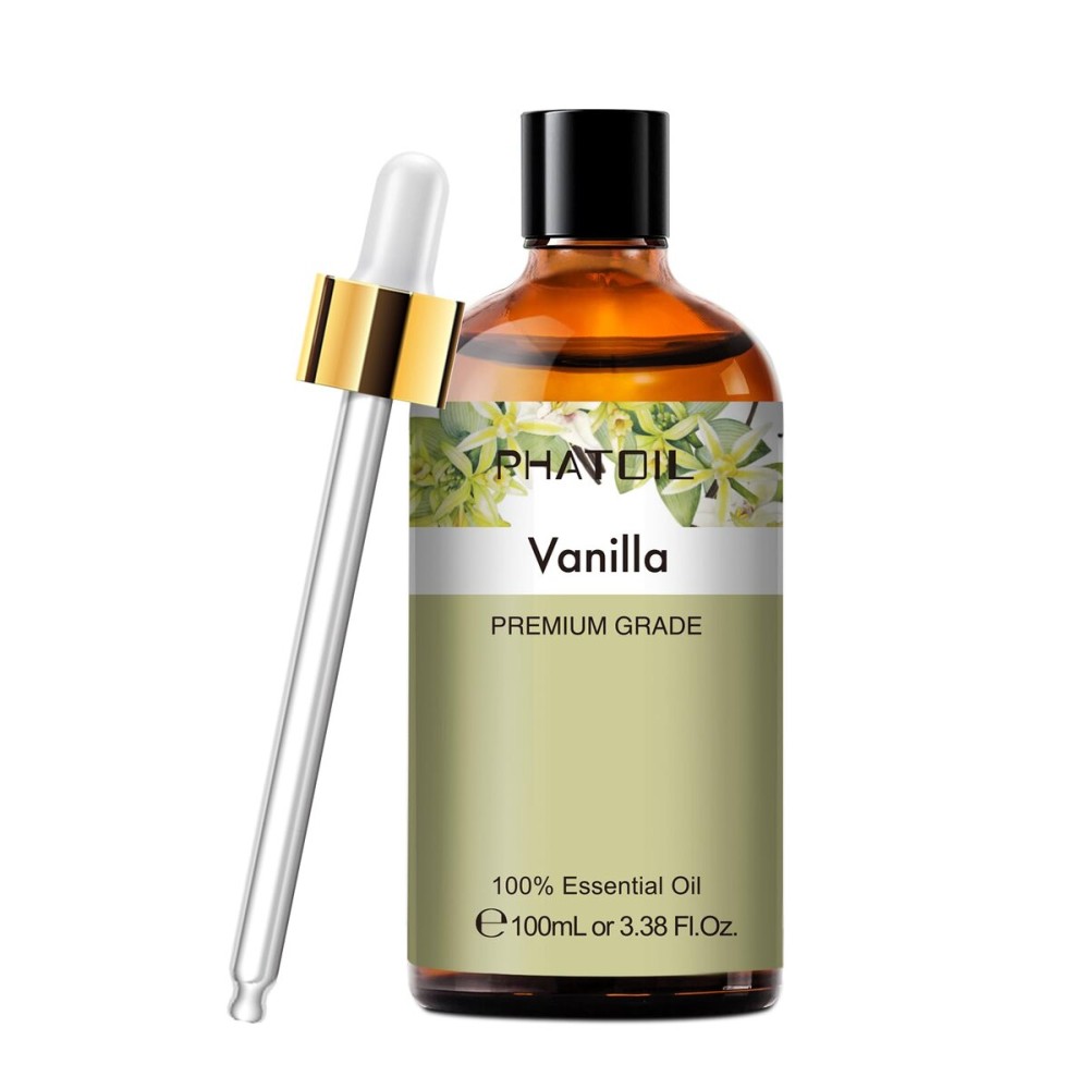 PHATOIL Vanilla Essential Oil 100ML, Vanilla Essential Oils for Diffuser, Humidifier, Aromatherapy, Sleep, Relax