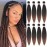 Pre Stretched Braiding Hair,18 Inch 8 Packs Ombre Braiding Hair, Two Tone Yaki Texture Prestretched Crochet Braids Professional Synthetic Hair Extension Itch Free Hot Water Setting (18 T1B/30)