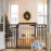 Cumbor 29.7-57 Extra Wide Baby Gate for Stairs, Mom\'s Choice Awards Winner-Dog Gate for Doorways, Pressure Mounted Walk Through Safety Child Gate for Kids Toddler, Tall Pet Puppy Fence Gate, Black