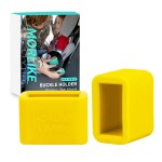 Morlike Silicone Belt Buckle Seatbelt Holder (Yellow)