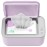 Chefhandy Wipe Warmer with Adjustable Temperature, Silent Heating & Large Capacity | Constant Warmth for Baby or Adult Wipes, Purple