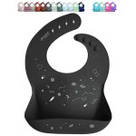 otterlove Silicone Bib - 100% Pure Platinum LFGB Baby Bibs with No Fillers - Wide Food Catching Pocket - Easy Clean - Mess Proof - Dishwasher Safe - BPA and Phthalate Free