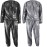 Swibow Heavy Duty Sauna Suit Men Women Weight Loss Exercise Slim Gym Fitness Workout Anti-Rip Sweat Sauna Suits (Silver, XXL)