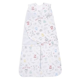 HALO Harry Potter 100% Cotton Sleepsack Swaddle, 3-Way Adjustable Wearable Blanket, TOG 1.5, Harry Potter Enchanted, Small, 3-6 Months