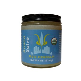 MJ\'s Herbals - Herbal Skin Care Ointment & Organic Moisturizing Balm for Everyday Skin Use, Versatile Skin Nourishment & Everyday Care - Arnica Salves 4 oz