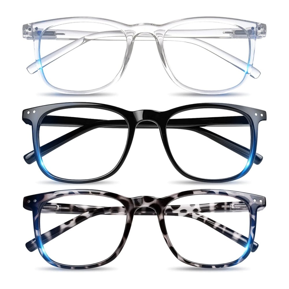 Blue Light Blocking  , Blue Blocker Computer Glasses for Men Women, Anti Glare 400 UV & Eye Strain Fake Square Glasses