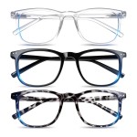 Blue Light Blocking  , Blue Blocker Computer Glasses for Men Women, Anti Glare 400 UV & Eye Strain Fake Square Glasses