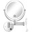 Gospire 8.5 Wall Mounted Lighted Magnifying Mirror, 1X/10X Double-Sided Magnification Round LED Cosmetic Vanity Bathroom Mirror Extendable Arm 360 Swivel for Shaving Makeup