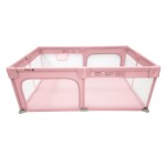 Dripex Baby Playpen, 5050 Play Pens for Babies and Toddlers, Safe Anti-Fall Play Yard with Gates, Baby Fence with Breathable Mesh, Indoor & Outdoor Kids Activity Center, Pink