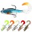 TRUSCEND Pre-Rigged Fishing Jigs, 1:50 Super Durable Soft Swimbait, Well-Made Lifelike Fishing Lures, Weedless Lure for Bass Trout Walleye, Saltwater Fishing Gear