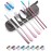 Travel Utensils Set with Case Reusable Portable Cutlery Set Stainless Steel 8pcs Including Dinner Knife Fork Spoon Chopsticks straws(Gradient Pink)