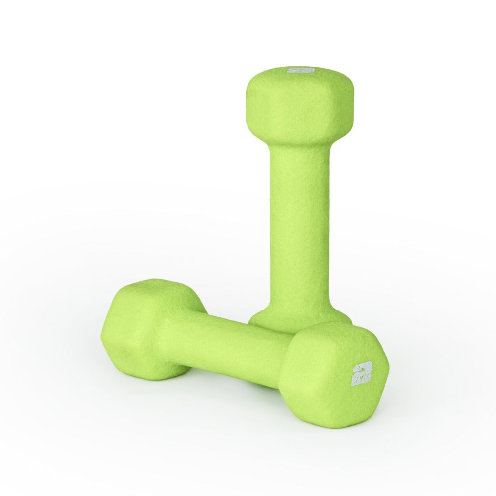 CAP Barbell Neoprene Dumbbell Weights, 2 lb Pair, Chartreuse