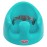 Nuby My Floor Seat - Portable Baby Chair with Soft Foam Cushion, Safety Harness, and High Back Design - 4+ Months - Aqua