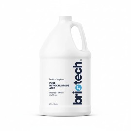 BRIOTECH Pure Hypochlorous Acid Cleanser, Original Premium HOCl Topical Solution, Multi-Purpose Cleaner, Family Approved & Pet Friendly, 1 Gallon Refill