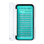 VAVALASH Premade Fan Spikes Lash Extensions Mixed Tray 16mm D Curl 0.07mm Matte Black Eyelash Extension Supplies Spikes FansD-0.07,16mm