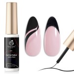 beetles Gel Polish Liner Gel Nail 7ml Classic Black Gel Polish Art Paint for Nails Built,Thin Line Nails Art Brush in Gel Pens UV LED Soak off Comic Nails Manicure DIY Gift for Women