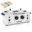 Double Professional Electric Wax Warmer with Dual Pots for Hair Removal, Paraffin Facial, Skin, and Body Spa - Adjustable Temperature, Includes 100 Wax Sticks