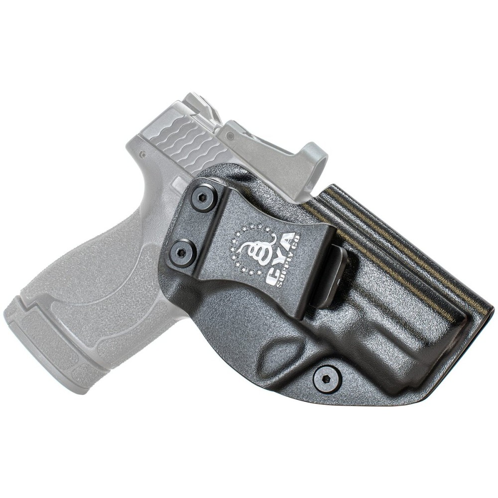 CYA Supply Co.- Black Optics Ready IWB Holsters - Fits S&W M&P Shield M2.0 & M&P Shield Plus 3.1 - Veteran Owned - Made in USA