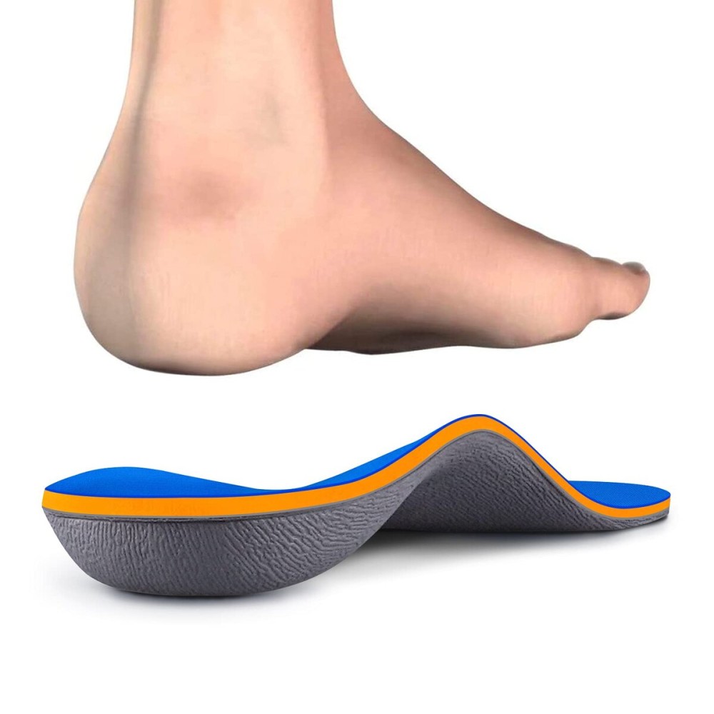 Kelaide Arch Support Insoles Relief Plantar Fasciitis, Comfort Orthotic Inserts for Flat Feet, Feet Pain, Pronation, Shoes Insoles for Men and Women Blue