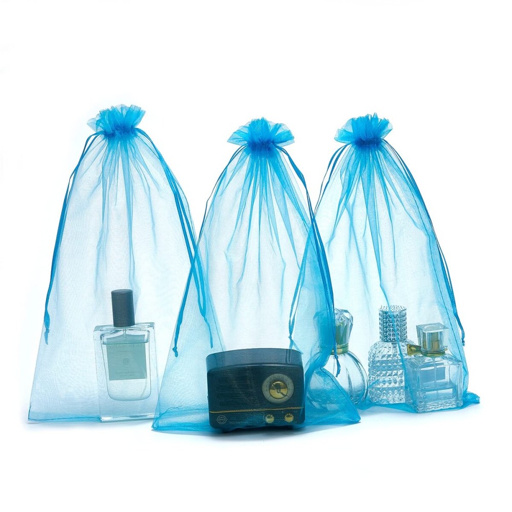 LOOKSGO 25 pcs 8x12 Inches Drawstring Organza Bags Wedding Party Favor Gift Candy Toys Makeup Pouches Gift Bag