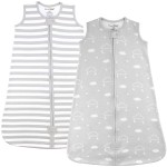 Mama Cheetah Baby Sleep Sack 0.5 TOG, Organic Cotton Baby Wearable Blanket with Two-Way Zipper, Swaddle Transition Baby Sleeping Bag for Newborn Infant Toddler Boy Girl, 24-48 Months