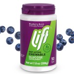 Lift Glucose Fast-Acting Glucose Chewable Energy Tablets, Blueberry, 50 ct Jar (Pack of 1)