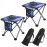Roptat 2 Pack Camping Stool,Portable Folding Compact Lightweight Stool Seat for Camping Fishing Hiking Gardening Outdoor Walking Backpacking Travelling and Beach with Carry Bag