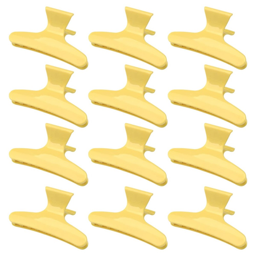 Ondder 12 Pack Butterfly Hair Clamps Clips Hair Claw Clips Salon Pro Section Clip for Styling Sectioning Cutting Coloring Hair Clips Hairdressing Salon Tool Hair Accessories for Women Girls