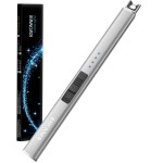 RAYONNER Electric Candle Lighter with Safety Switch - USB Rechargeable Windproof & Flameless Plasma Arc Lighter for Easter Basket Stuffers