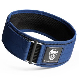 Gymreapers Quick Locking Weight Lifting Belt for Men Gym Belt for Powerlifting Deadlift Belt with 4 Inch Neoprene Metal Buckle Back Support Weightlifting Belt Women (Navy, 2X-Large)
