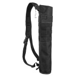 KRATARC Archery Lightweight Back Arrow Quiver Foldable Compact Hip Arrows Bag with Molle System Hanged for Target Shooting (Black- Diameter 4\'\')