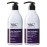 Herbalosophy Purple Shampoo & Conditioner Set for Blonde Gray Hair, Eliminates Brassy and Yellow Tones, Infused with Cocos Nucifera Oil, Free of Sulfate, Parabens and Gluten, 2 x 16.9 Fl Oz