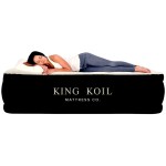 King Koil Plush Pillow Top Twin-Size Inflatable Air Mattress with Built-in High-Speed Pump for Camping, Home & Guests - Luxury 13 Twin Airbed Blow Up Mattress Waterproof, 1-Year Warranty