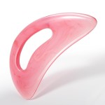 Scienlodic Gua Sha Massage Tool with Handle (Resin) Larger Guasha Scraping Tool for Back Neck Face Leg Massage, Lymphatic Drainage, Cellulite Remove - Large