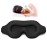 Sleep Eye Mask for Side Sleeper, Lash Extensions 3D Contoured Cup Sleeping Mask for Men Women, Travel Blackout Night Blindfold Eye Shade Cover with Adjustable Strap (Black-Side Sleeper)