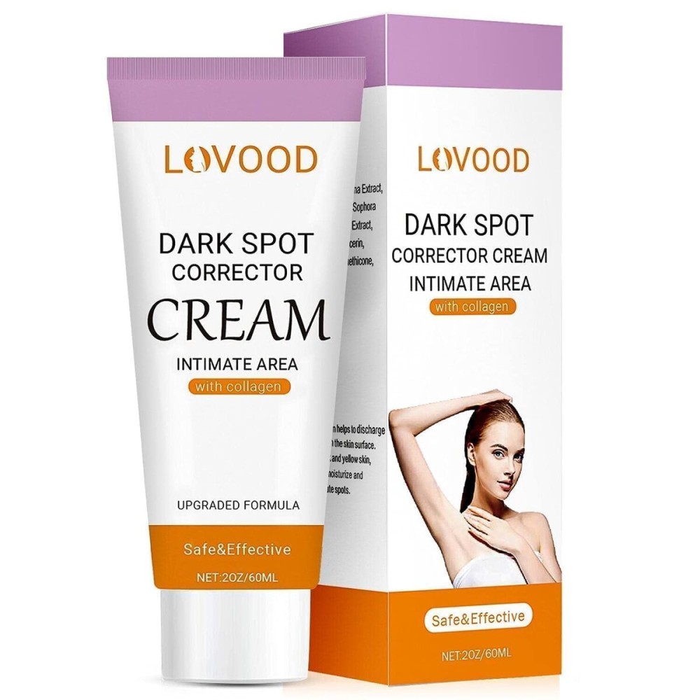 LOVOOD Dark Spot Corrector Cream - Underarm, Neck, Armpit, Knees, Elbows, Private Areas, Intimate Areas - Upgraded Formula, Instant Result 2 fl.oz