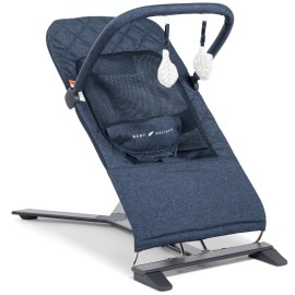 Baby Delight Alpine Deluxe Portable Bouncer, Infant, 0 - 6 Months, Quilted Indigo