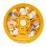 INVODA Weekly Pill Organizer 7 Compartment Rotating Pill Box for Daily Medication & Vitamins - Portable Travel Pill Case Fish Oil Supplements Vitamins Organizer (Orange)