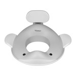 Kindsgut Potty Training Seat in whale design, designed in Germany, suitable for all toilet shapes non-slip toilet seat, Light Grey