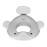 Kindsgut Potty Training Seat in whale design, designed in Germany, suitable for all toilet shapes non-slip toilet seat, Light Grey