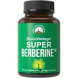 Dihydroberberine Super Berberine Supplement - GlucoVantage 200mg Now 5X More Effective Than Regular Berberine HCL Powder Capsules. Metabolism Support Keto Friendly Plus Vegan Extract Pills