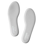 LTOHOE Memory Foam Insoles for Women, Replacement Shoe Inserts for Running Shoes, Hiking Shoes, Sneaker, Cushion Shoe Insoles Shock Absorbing for Foot Pain Relief, Comfort Inner Soles 8mm Gray US 6.5
