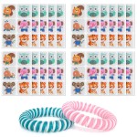 BuggyBands 120 Pack Mosquito Patches Stickers for Kids & Adult, Resealable Stickers with 2 Pack Mosquito Bracelet, Mosquito Stickers for Indoor Outdoor Camping & Travel Summer Camp Essentials