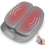 Snailax Vibration Foot Massager with Heat,Remote Control,Adjustable Vibration Speed Electric Massager Machine for Circulation,Plantar Fasciitis, Pain