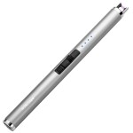 ARECTECH Rechargeable Electric Candle Lighter Arc Plasma Windproof Lighter for Candle Christmas Kitchen Birthday Gift for Mom Men Wife with Type-C Cable Silvery