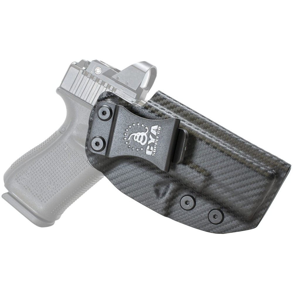 CYA Supply Co.- Carbon Fiber Optics Ready IWB Holsters - Fits Glock 19/19X/44/45 GEN 3-5 Glock 23/32 Gen 3-4 - Veteran Owned - Made in USA
