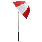 G4Free Golf Bag Umbrella for Club Protection Flex Umbrella (Red/White)